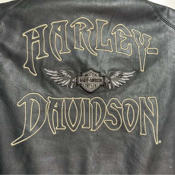 Harley Davidson Men's RELIC Willie G Skull Leather Vest - Picture 2 of 15